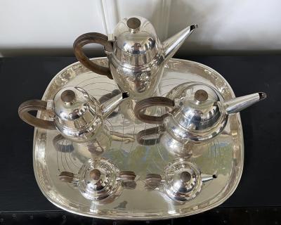 William Spratling Large Mexican Modern Sterling Silver Coffee Tea Serving Set William Spratling