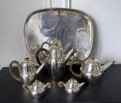 William Spratling Large Mexican Modern Sterling Silver Coffee Tea Serving Set William Spratling