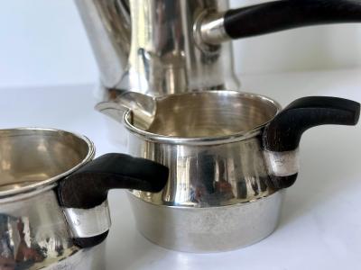William Spratling Midcentury Modern Mexican Silver Coffee Set by Williams Spratling