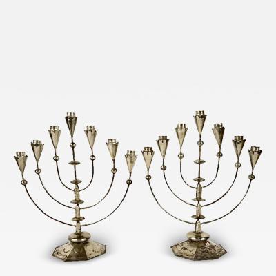 William Spratling Pair William Spratling 1900 1967 Mexican Tin Candelabras