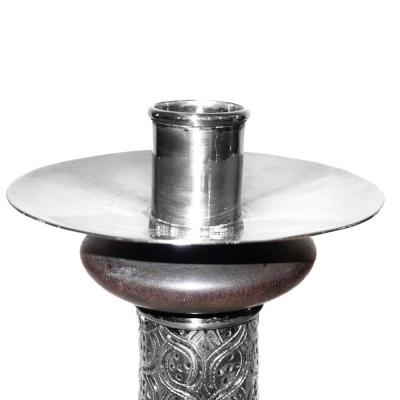 William Spratling Pair of Monumental Sterling Silver Ebony Candlesticks by William Spratling