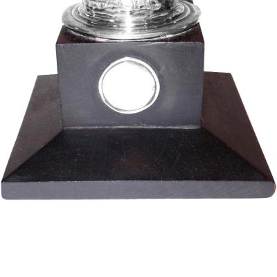 William Spratling Pair of Monumental Sterling Silver Ebony Candlesticks by William Spratling