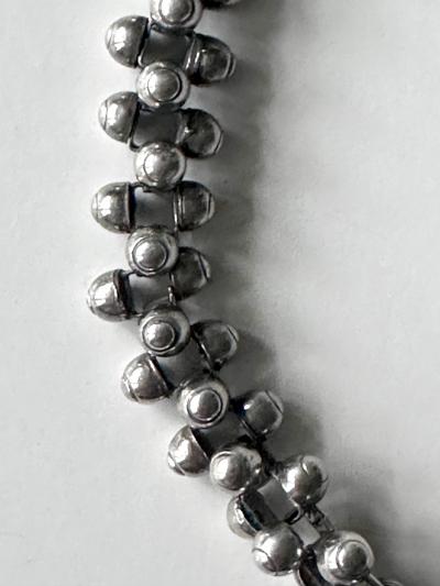 William Spratling Rare Mexican Modern Silver Jewelry Suite Caviar Model William Spratling