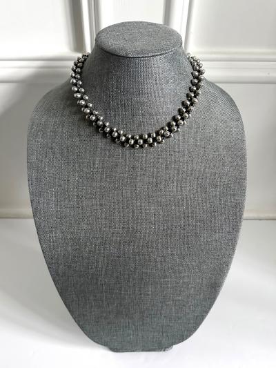 William Spratling Rare Mexican Modern Silver Jewelry Suite Caviar Model William Spratling