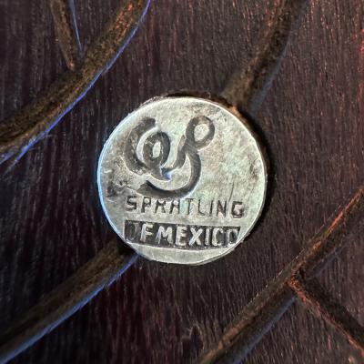 William Spratling Set of Spratling Wood and Silver Salad Servers