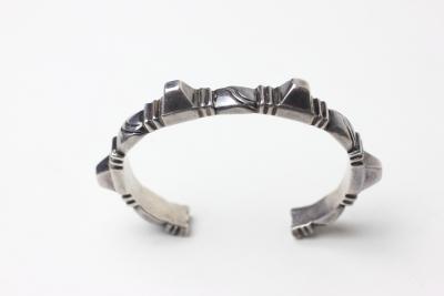 William Spratling William Spratling Sterling Silver Pyramid Cuff Bracelet 1940 Mexico