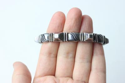 William Spratling William Spratling Sterling Silver Pyramid Cuff Bracelet 1940 Mexico