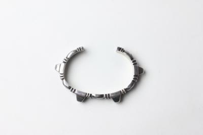 William Spratling William Spratling Sterling Silver Pyramid Cuff Bracelet 1940 Mexico