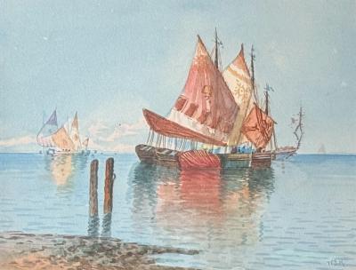 William Stanley Haseltine Venice Sailboats 