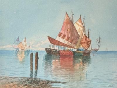 William Stanley Haseltine Venice Sailboats 