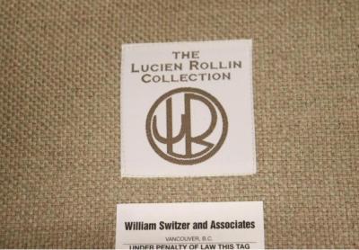 William Switzer Lucien Rollin Collection for William Switzer Leather Wingback Armchair