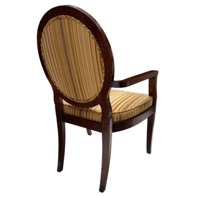William Switzer Pair of William Switzer Chairs With New Nancy Corzine Silk Velvet Strip