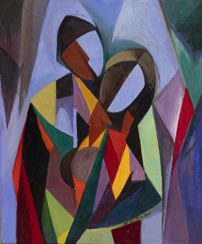 William Sylvester Carter CUBIST FIGURES C 1960