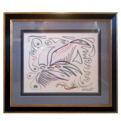 William Verdult Original William Verdult Serigraph Titled Some Thoughts