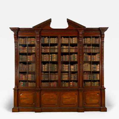 William Vile George III breakfront library bookcase attributed to William Vile and John Cobb