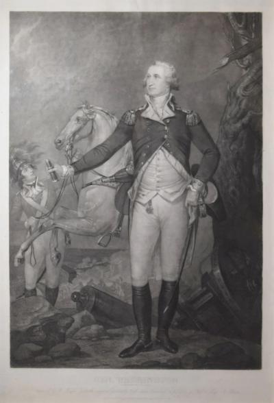 William Warner Major GEN WASHINGTON ON THE BATTLEFIELD AT TRENTON 