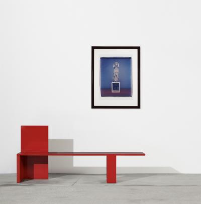 William Wegman Polaroid Church Steeple Dog and Cat Large Format Polaroid