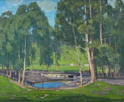 William Wendt Green Pastures and Pond