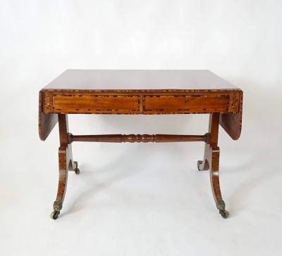 William Wilkinson Calamander Inlaid Mahogany Sofa Table by William Wilkinson London circa 1820