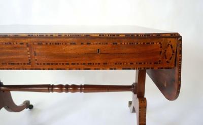 William Wilkinson Calamander Inlaid Mahogany Sofa Table by William Wilkinson London circa 1820