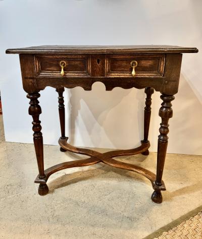 William and Mary Oak Dressing or Writing Table c 1690