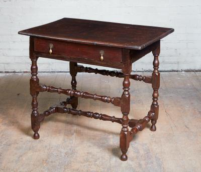 William and Mary Oak Table