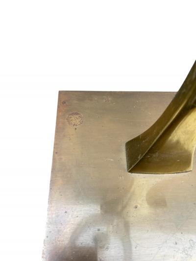 Willy Daro 1970s Sculptural bronze Floor lamp by Willy Daro