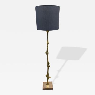 Willy Daro 1970s Sculptural bronze Floor lamp by Willy Daro