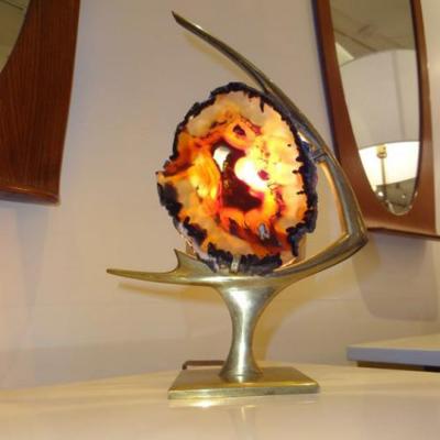 Willy Daro A Lit Table Sculpture in the style of Willy Daro