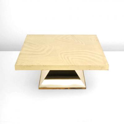 Willy Daro BRASS LOW TABLE BY WILLY DARO