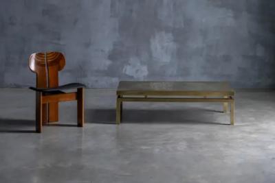 Willy Daro Brass Coffee Table by Willy Daro Belgium 1970s