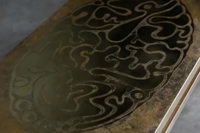 Willy Daro Brass Coffee Table by Willy Daro Belgium 1970s