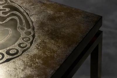 Willy Daro Brass Coffee Table by Willy Daro Belgium 1970s