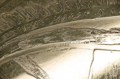 Willy Daro Etched brass mirror by Willy Daro 