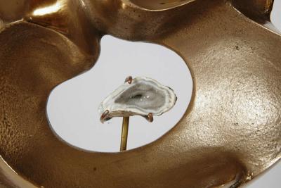 Willy Daro Pair of peacock table lamps