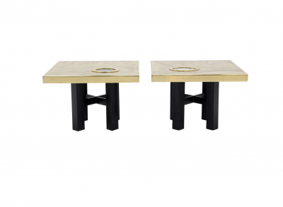Willy Daro Pair of side tables by Willy Daro
