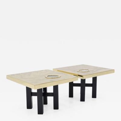 Willy Daro Pair of side tables by Willy Daro