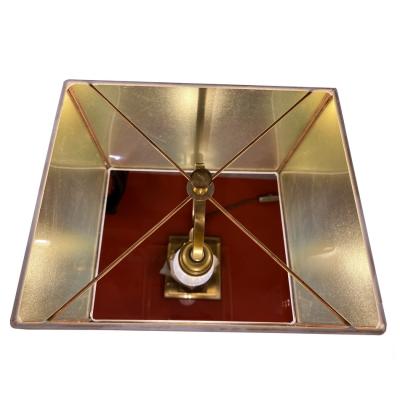 Willy Daro Rock crystal and brass table lamp Willy Daro 1970
