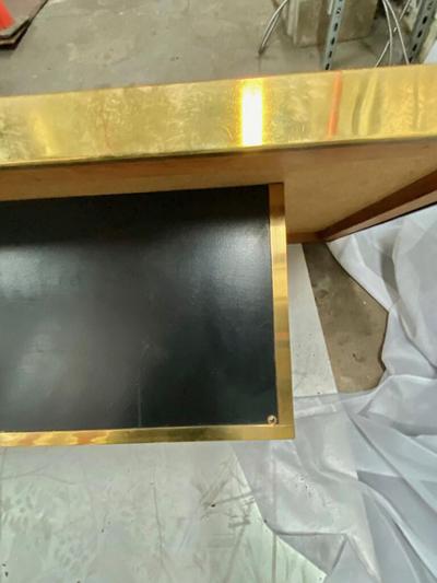 Willy Daro STUNNING BRASS ACID ETCHED COFFEE TABLE BY WILLY DARO