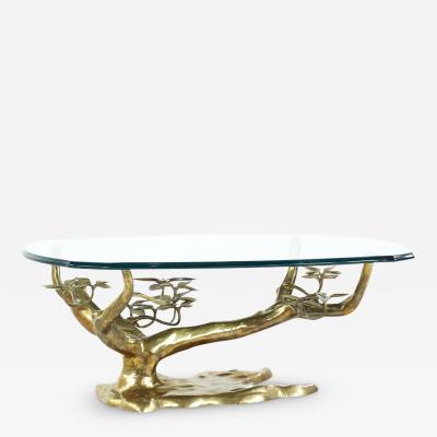 Willy Daro Willy Daro Mid Century Brass Bonsai Coffee Table