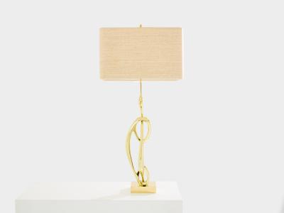 Willy Daro Willy Daro bronze sculpture table lamp 1970