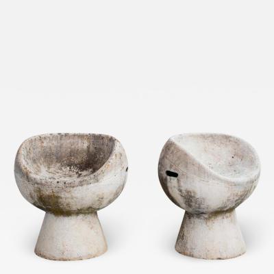 Willy Guhl CEMENT POD CHAIRS BY WILLY GUHL