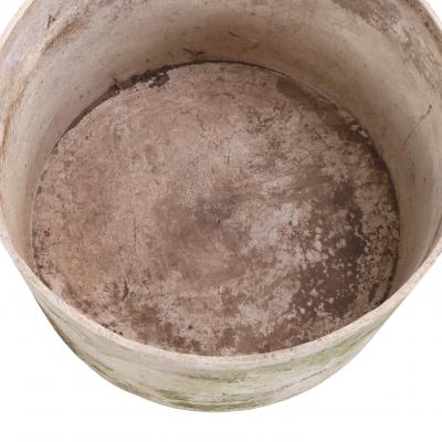 Willy Guhl Four French Cast Stone Round Planters Attributed to Willy Guhl C 1970 