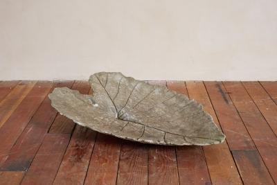 Willy Guhl Large Concrete Leaf in the style of Willy Guhl