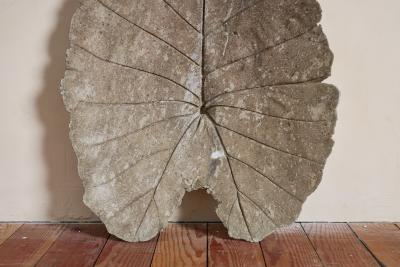 Willy Guhl Large Concrete Leaf in the style of Willy Guhl