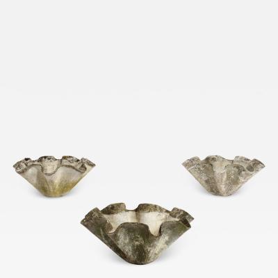 Willy Guhl Large Tulip Concrete Planters by Willy Guhl