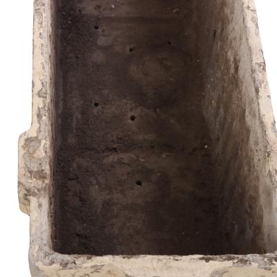 Willy Guhl Pair of French Cast Stone Rectangular Planters by Willy Guhl C 1970