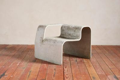Willy Guhl Pair of Willy Guhl Concrete Floating Chairs