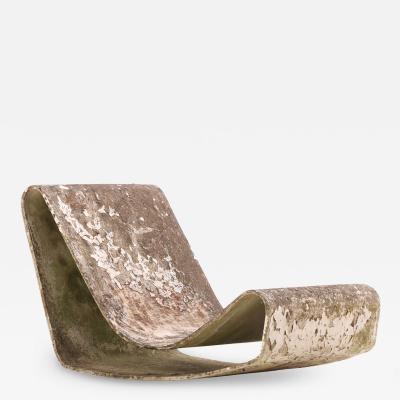 Willy Guhl Rare French Cast Stone Loop Chair Designed by Willy Guhl C 1970