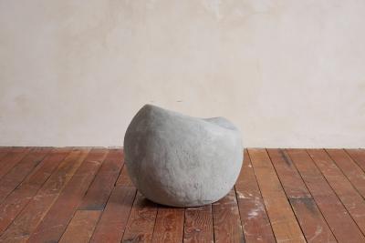 Willy Guhl Sculptural Concrete Chair and Table Set